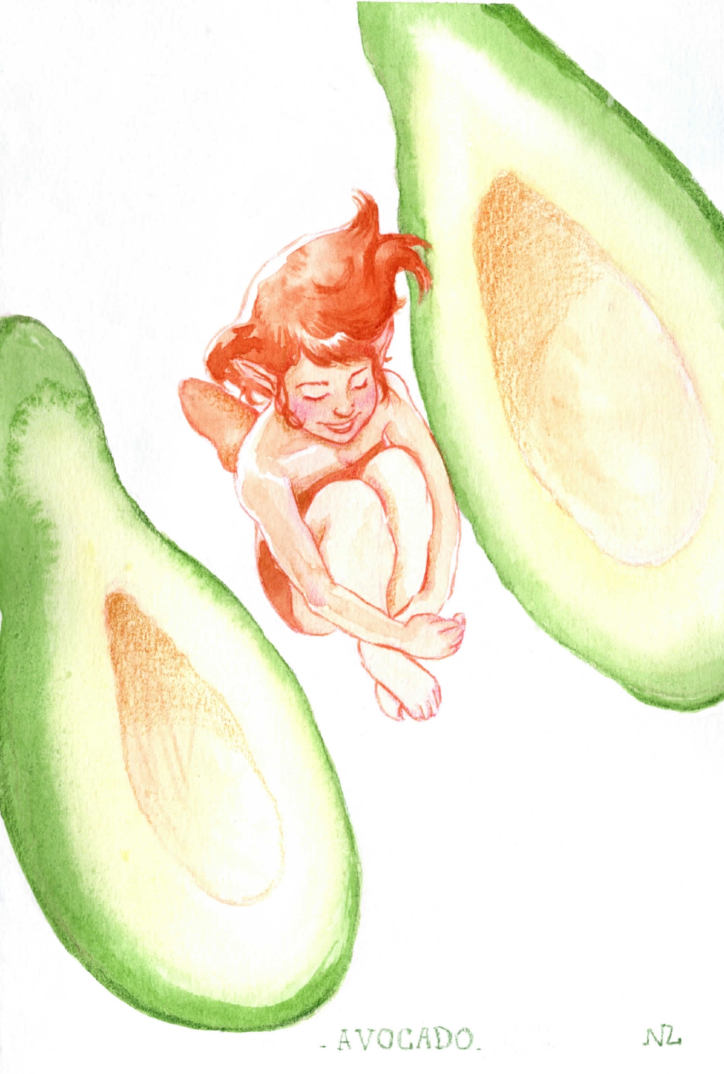 illustration aquarelle réalisé par nixia lesperres fée avocat